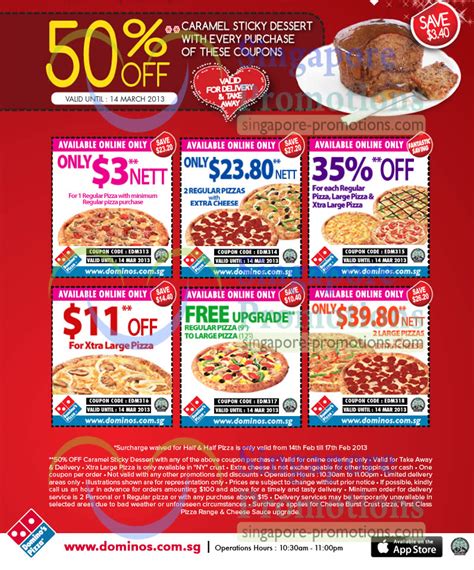 domino's delivery coupons